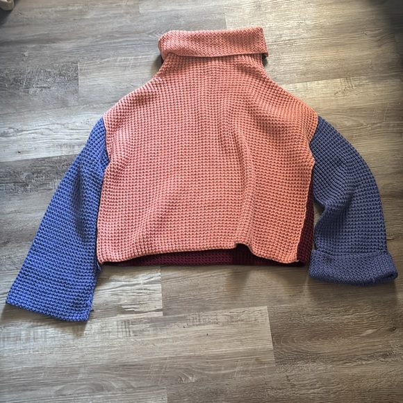 Free People Park City Colorblock Knit Turtleneck - Picture 8 of 9